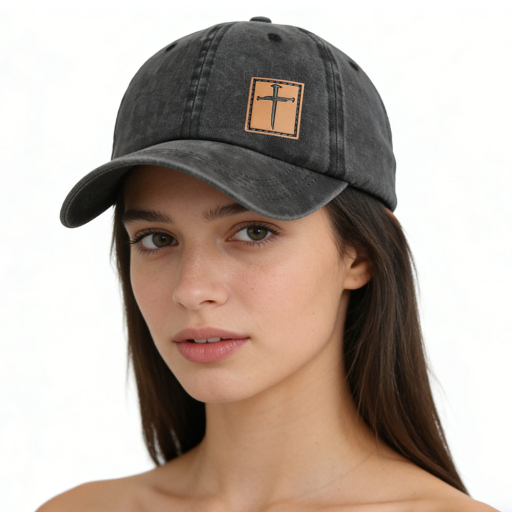 2pcs Leather Jesus Hats For Men Women