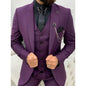 Suit Men's Three-piece Suit Host Banquet Plus Size Men's Simple Slim Fit