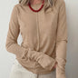 Fashion Round Neck Pullover Long Sleeve T-shirt