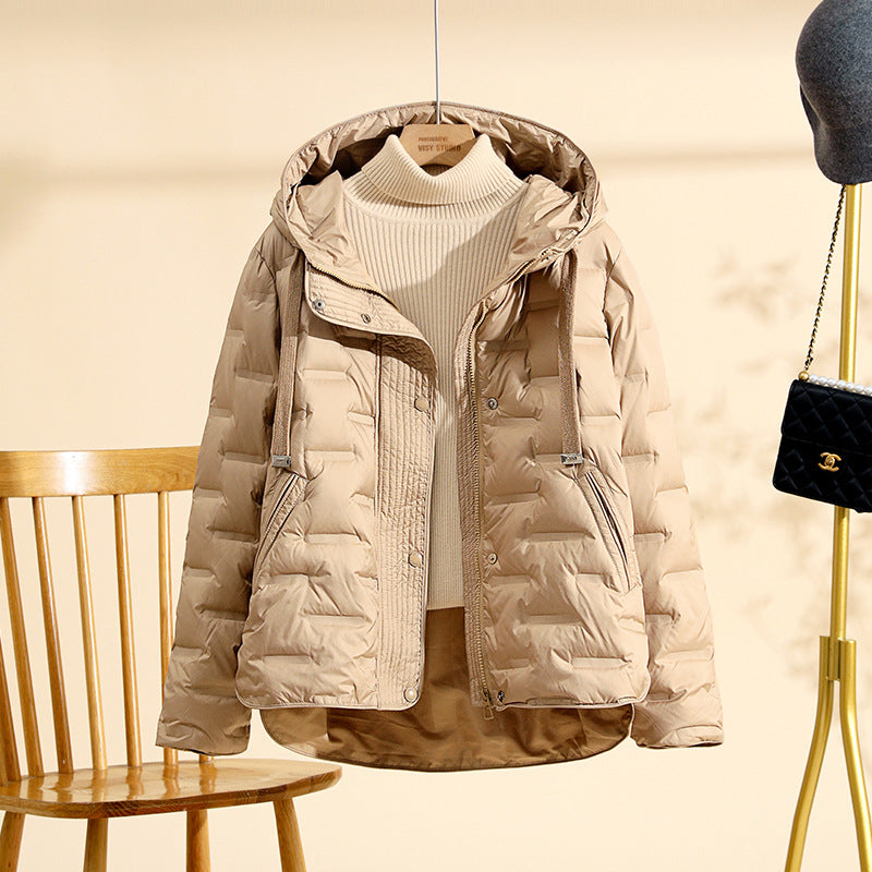 Lightweight Luxury Thickened White Duck Down Jacket