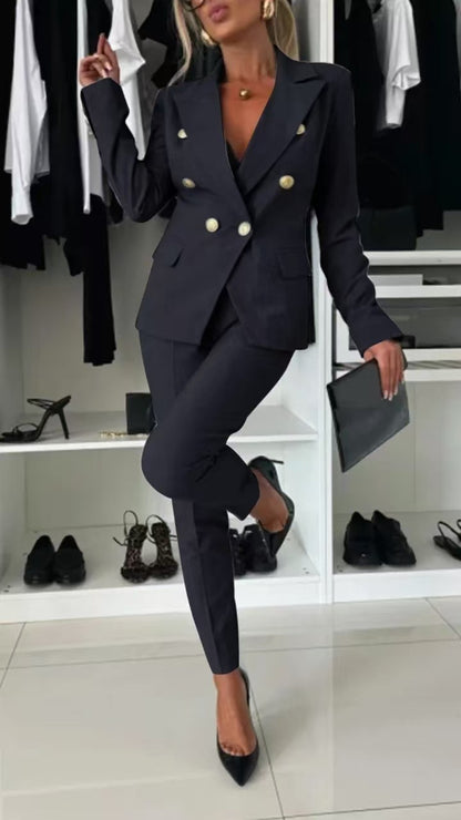 Pure Color All-matching Suit Independent Fashion Casual Pocket