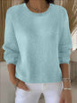 Women's Solid Color Long Sleeve Sweater