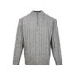 Loose Feeling Old Money British Half Zipper Heavy Sweater