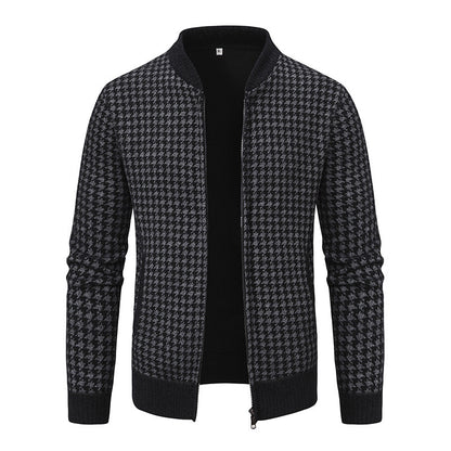 Men's Sweater Coat Cardigan Long Sleeve Knitted Thickened Warm