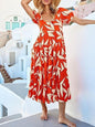 Puff Sleeve Floral Casual Summer Dress