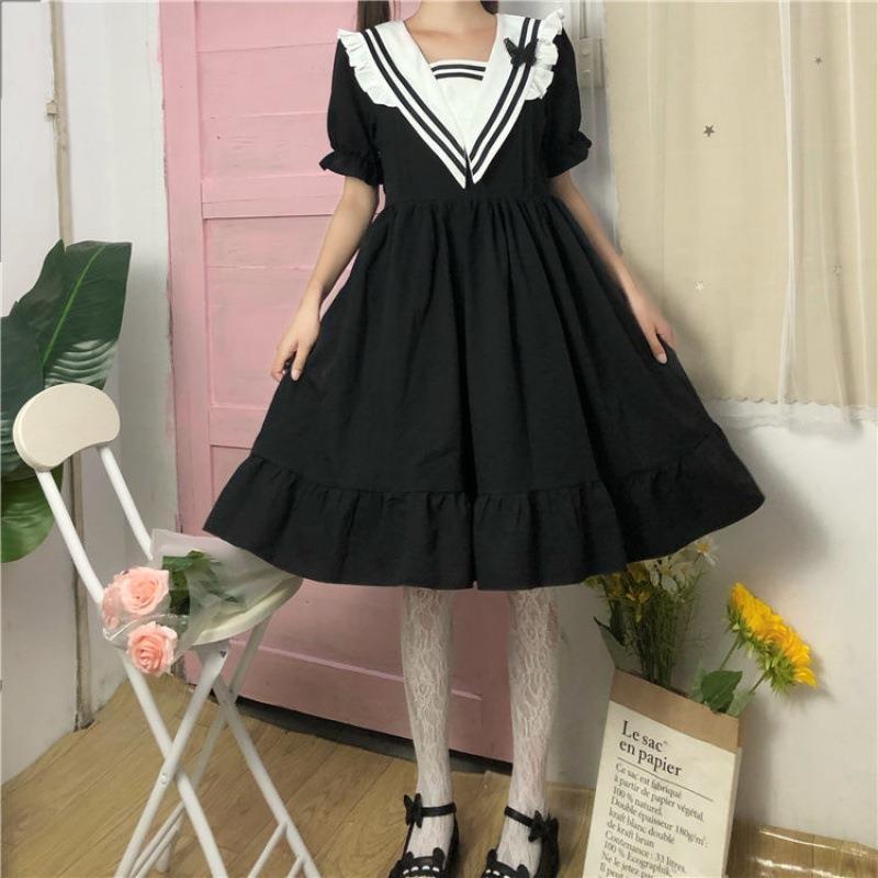 Girls' Korean-style Slimming Mid-length A- Line Skirt