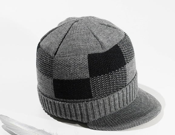 Middle-aged And Elderly Knitted Dad Grandpa Ear Protection Hat