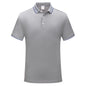 Simple Polo Shirt Short Sleeve Striped Lapel
