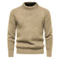Men's Solid Color Round Neck Sweater