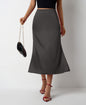 Satin Women's Fishtail Satin Skirt