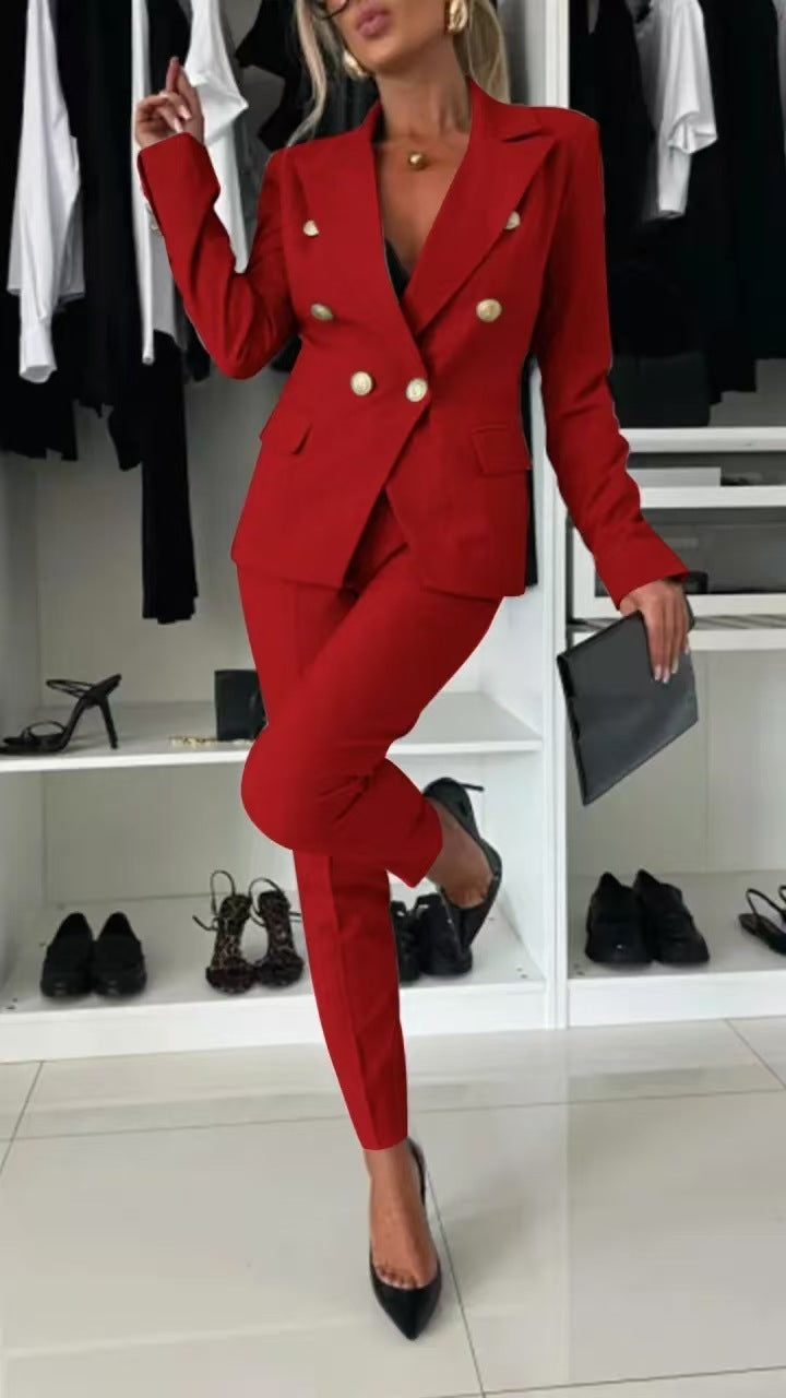 Pure Color All-matching Suit Independent Fashion Casual Pocket