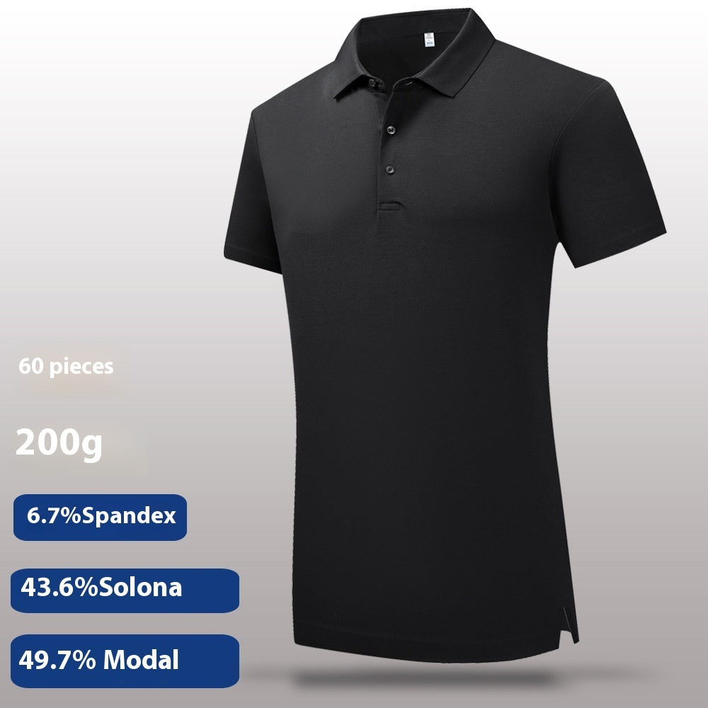 60 Lanjing Modal Lapel Polo Shirt