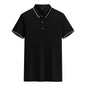 Silk Knitted Men's Short-sleeve Polo Shirt