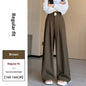 Women's Wide-leg Pants High-waisted Draped Loose Slim-fit Casual Straight