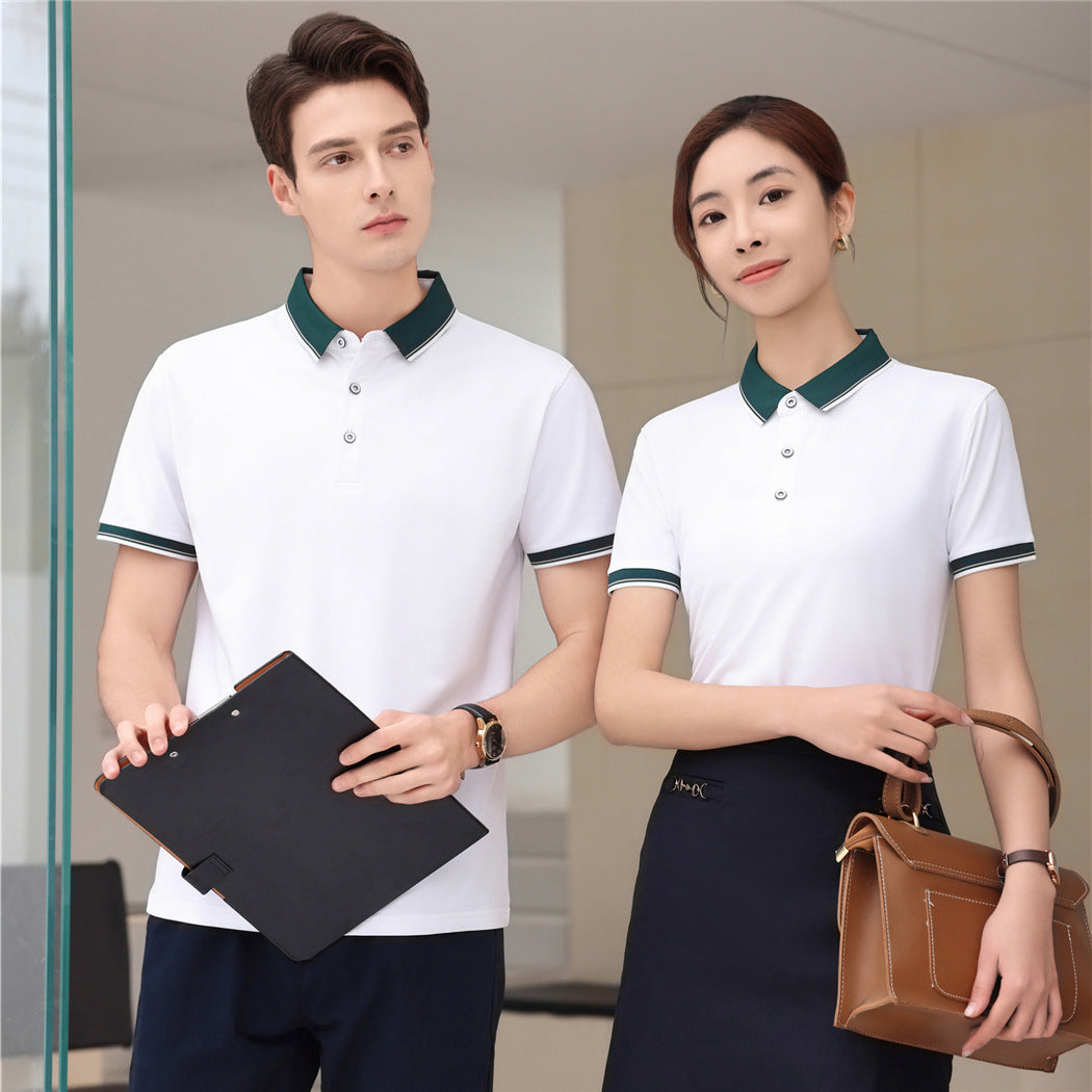 185g Elastic Fiber Di Skin Cotton Polo Shirt Color Matching
