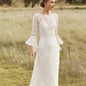 Women's Retro Bohemian Lace Light Wedding Dress