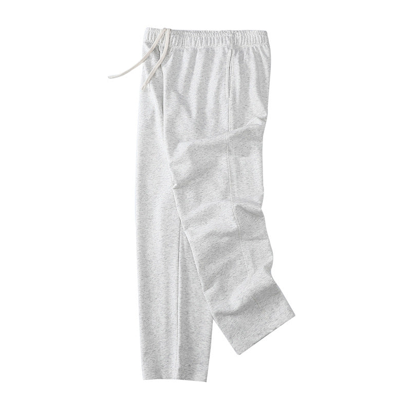 Loose Straight-leg Ankle-cuff Track Pants