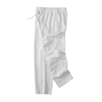 Loose Straight-leg Ankle-cuff Track Pants