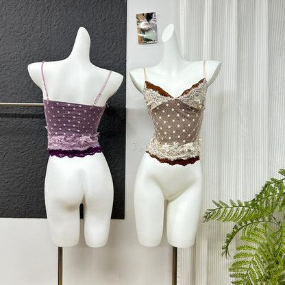 Sweet Dream Polka Dot Lace Small Sling