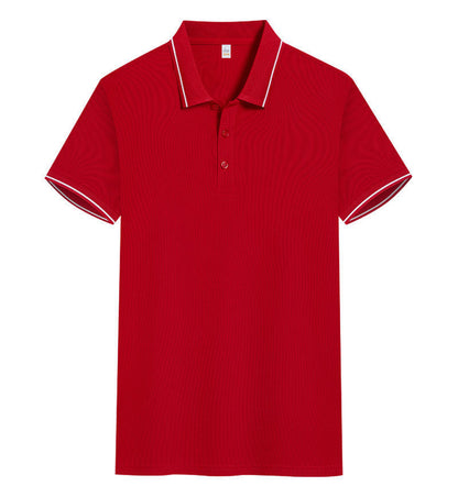 Polo Shirt Short Sleeve Lapel Printing Overalls