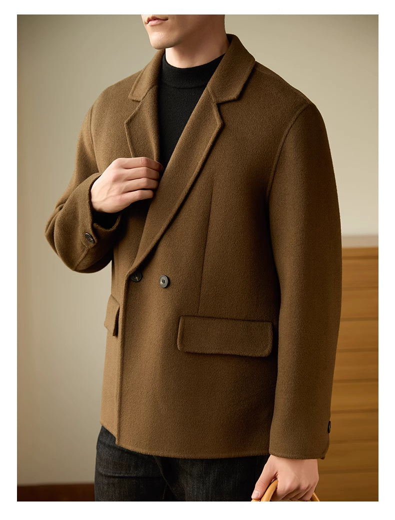 Double-sided Woolen Coat Men's High-end Business Leisure
