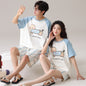 Outdoor Wear Loose Short-sleeved Shorts Couple Pajamas