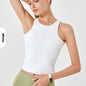 Double-layer Round Neck Sleeveless Cloud Soft Vest