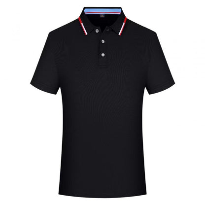 Color Block Short-sleeved Polo Shirt