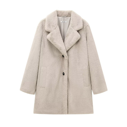 Women's Cross-border Street Fashion Effect Faux Fur Coat Jacket