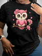 European And American Valentine's Day Love Round Neck Women's Top