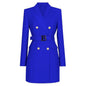 Fashionable Slim-fit Belted Long-sleeved Elegant Commuter Suit Dress