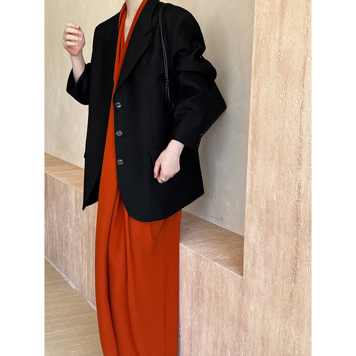 Korean Casual Long Sleeve Suit Coat Women