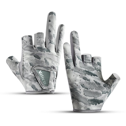 Exposed Three-finger Outdoor Sun Protection Professional Fishing Lure Gloves