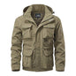 Outdoor Windproof Shell Jacket Loose Plus Size Casual Multi-pocket Workwear Jacket