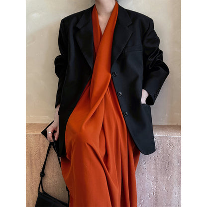 Korean Casual Long Sleeve Suit Coat Women