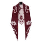 Double-sided Wool Shawl Reversible Warm Cloak