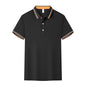 Polo Cotton Workwear With A Collar And Short Sleeves