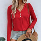 Women's Fashion Long Sleeve Button Top
