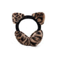 Women's Foldable Leopard Print Cat Ear Plush Ear Muffs