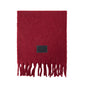 Solid Color Fringe Wool Scarf Women's Thickened Warm Neck Wrap