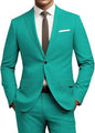 Men's Versatile Solid Color Business Jacket Long Pants Set