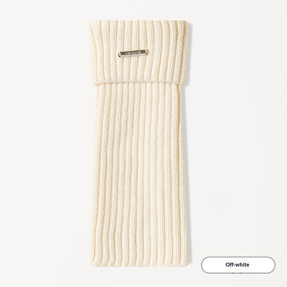 Female Vertical Stripe Slimming Solid Color Retro Sock Set