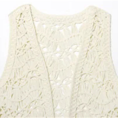Women's All-match Shell-decorated Knitted Vest