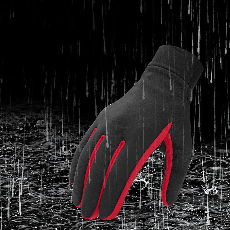 Cycling Gloves With Fleece Lining, Warm, Full-finger, Touchscreen-compatible