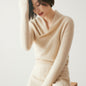 Women's Solid Color V-Neck Cross Cashmere Sweater Top