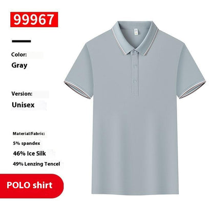 Men And Women Lapel Polo Shirt Overalls