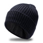 Fleece-lined Thickened Warm Winter Men's Knitted Hat