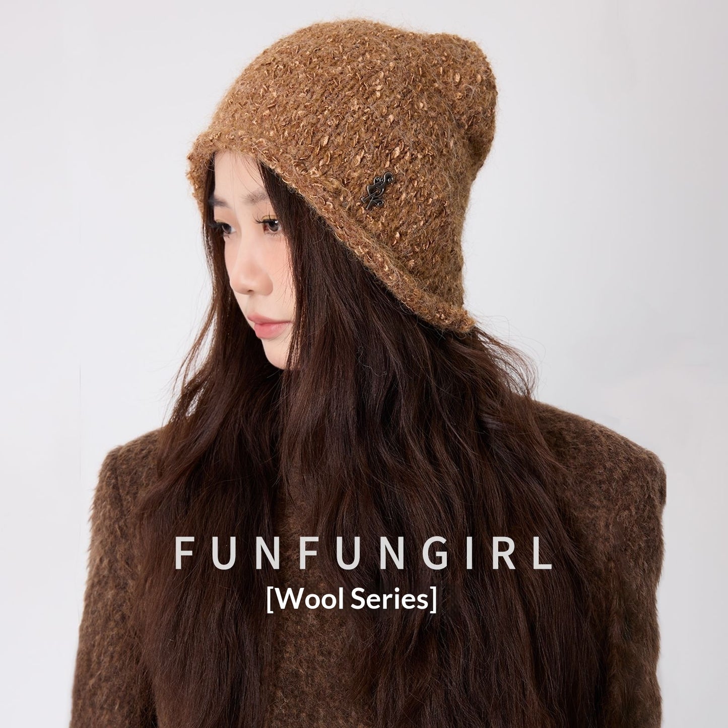 Letter Wool Yarn Warm Ear Protection Knitted Hat