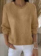 Women's Solid Color Long Sleeve Sweater