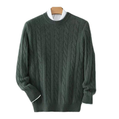 Plus Size Men's Thickened Mink Sweater Woolen Sweater